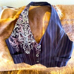 FANG Black and Pink Vests Suits & Blazers